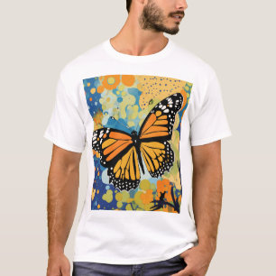 Vibrant Monarch butterfly Art. T-Shirt