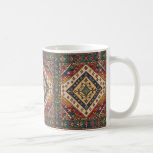 Vibrant Moroccan Berber Rug Pattern Coffee Mug