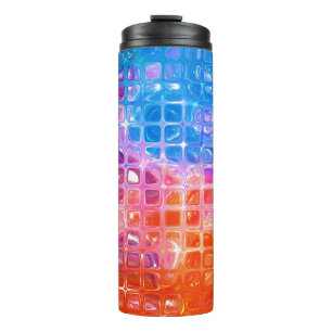 Vibrant Mosaic: Multicolored Abstract Background Thermal Tumbler