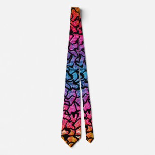 Vibrant Mosaic Tiled Circular Pattern Tie