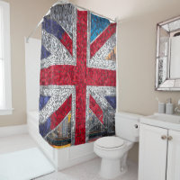 Vibrant Mosaic Union Jack Flag Stained Glass 