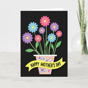 Vibrant Mothers Day Blossom Card