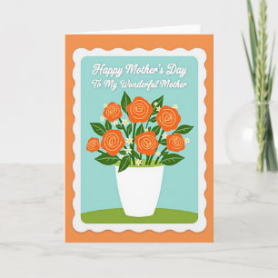 Vibrant Mothers Day Bouquet Card