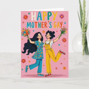 Vibrant Mothers Day Hugs Card