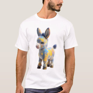 Vibrant Multi-Colour Splash Donkey Men T-Shirt