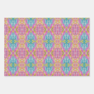 Vibrant Multicolor Abstract Design Wrapping Paper Sheet