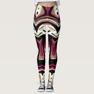 Vibrant multicolor classic "Ratti_Creative_Arts" L Leggings