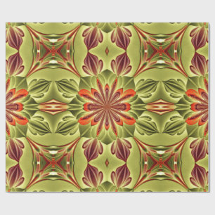 Vibrant multicolor classic trendy pattern design w wrapping paper