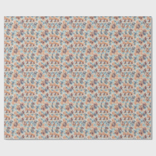 Vibrant multicolor classic trendy pattern design w wrapping paper