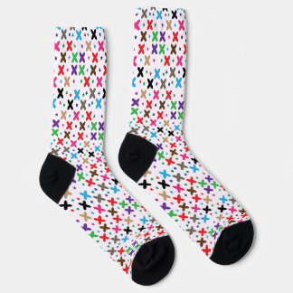 Vibrant Multicolored Star Pattern Socks