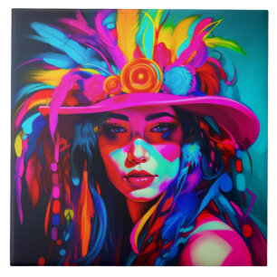 Vibrant Muse Ceramic Tile