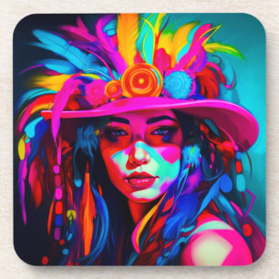 Vibrant Muse Coaster