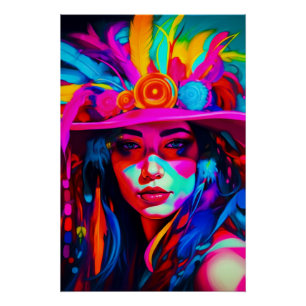Vibrant Muse Poster