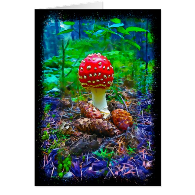 Vibrant Mushroom - 5" x 7" Art Card (Front)