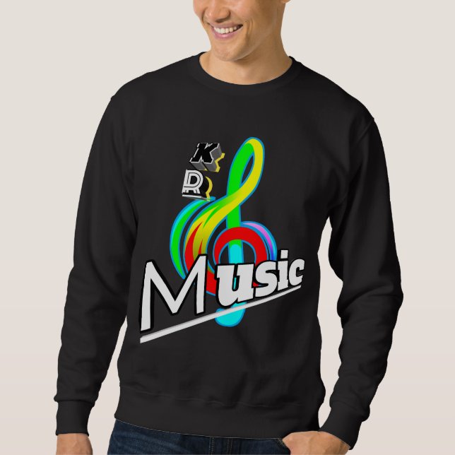 "Vibrant Music Logo T-Shirt - Perfect for Music  Sweatshirt (Front)