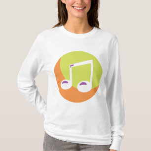 Vibrant Musical Note Double Eighth T-Shirt
