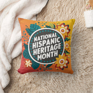 Vibrant National Hispanic Heritage Month  Cushion