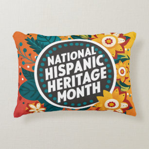 Vibrant National Hispanic Heritage Month  Decorative Cushion