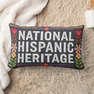 Vibrant National Hispanic Heritage Month Lumbar Cushion