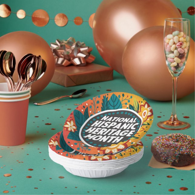 Vibrant National Hispanic Heritage Month Paper Plate (Multi)