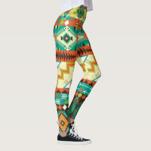 Vibrant Native American Design Leggings