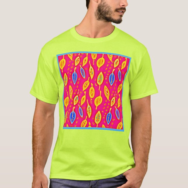 Vibrant Nature Elegance Pattern T-Shirt (Front)