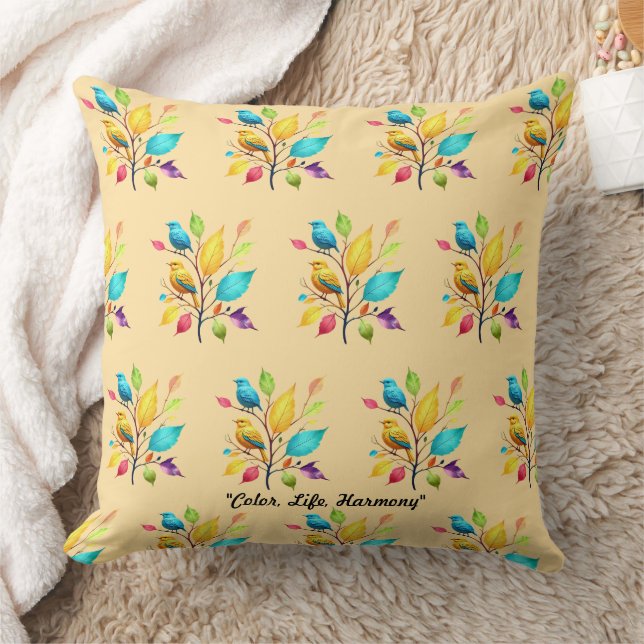 " Vibrant Nature Elegence" Cushion (Blanket)
