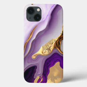 Vibrant Nature-Inspired Liquid Ink Fusion iPhone 13 Case
