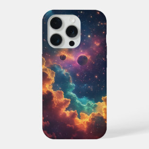 Vibrant Nebula Galaxy Design iPhone 15 Pro Case