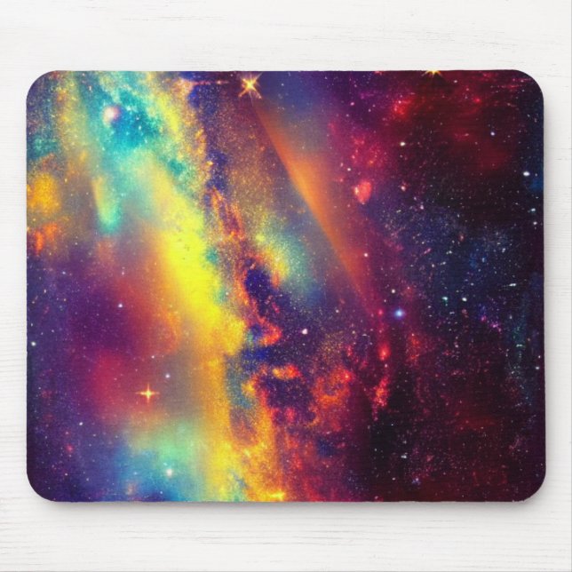 Vibrant Nebula Mousepad (Front)