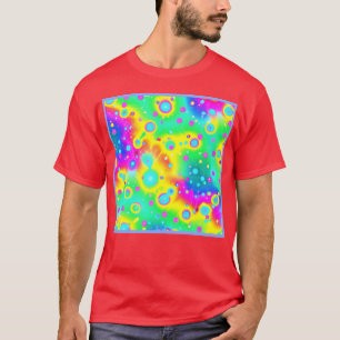 Vibrant Neon Blaze Pattern T-Shirt