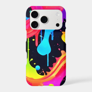 Vibrant Neon Colour Splash Art