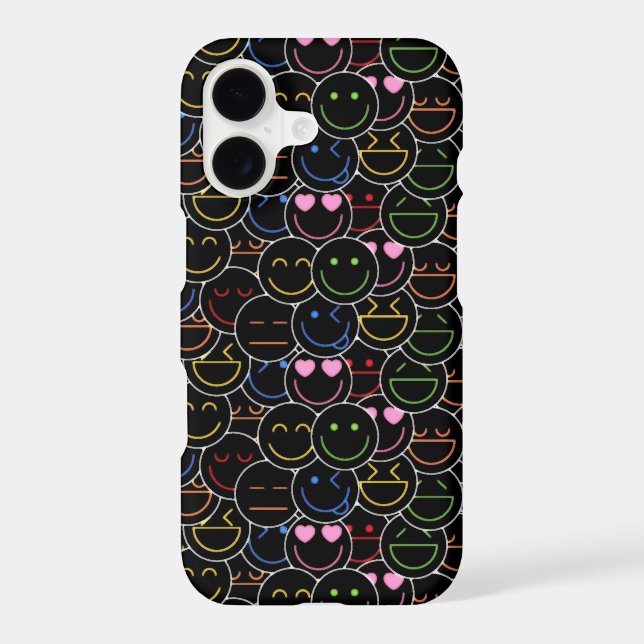 Vibrant Neon Emoji - Modern Retro Style (Back)