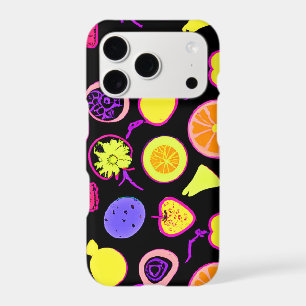 Vibrant Neon Fruits Artistry