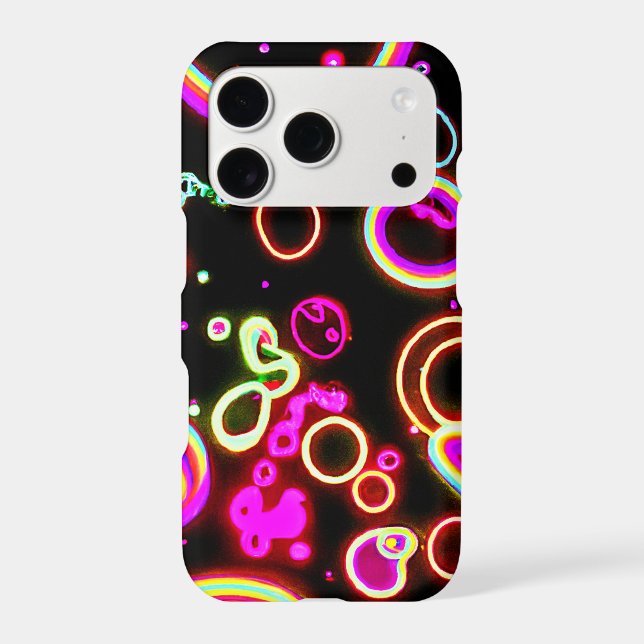 Vibrant Neon Glow Pattern (Back)