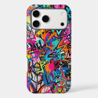 Vibrant Neon Graffiti Pattern iPhone