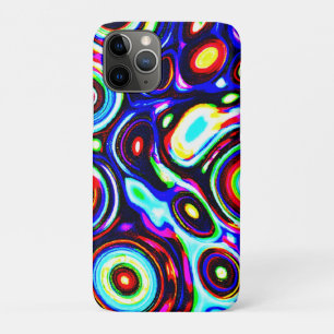 Vibrant Neon Pulse Pattern iPhone 11 Pro Case