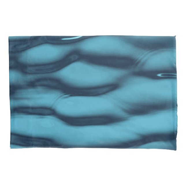 Vibrant Ocean Current Texture Pillowcase (Front)