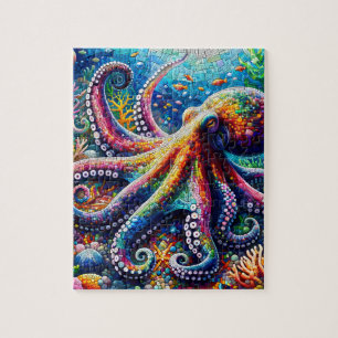 Vibrant Octopus  Jigsaw Puzzle
