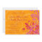 Vibrant Orange and Pink Floral Wedding Invitation