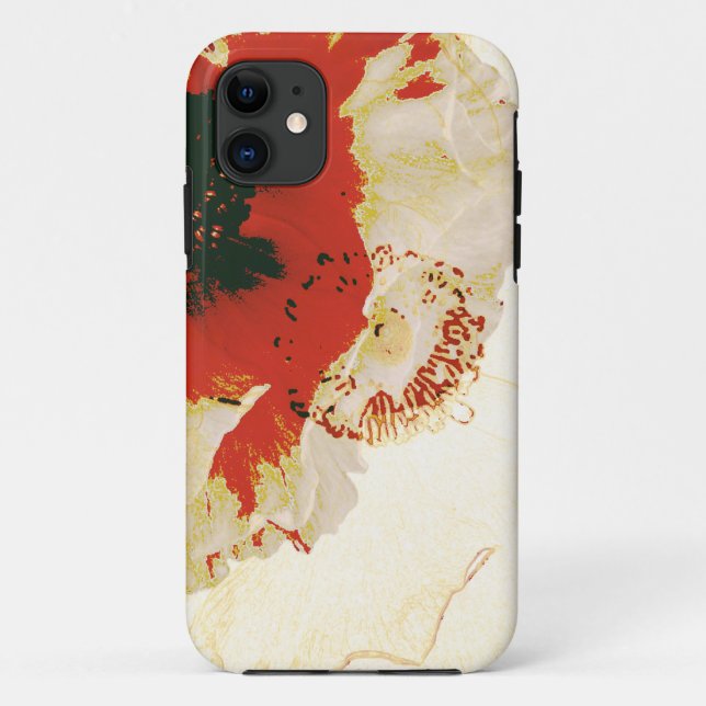 vibrant orange and white ranunculus Case-Mate iPhone case (Back)