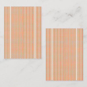 Vibrant Orange and White Striped Background with Business Card