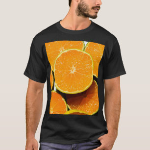 Vibrant Orange Background Graphic Tee – Bold & Mod