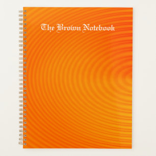 Vibrant Orange Circular Abstract Planner