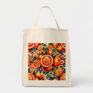 Vibrant Orange Citrus Delight Tote Bag