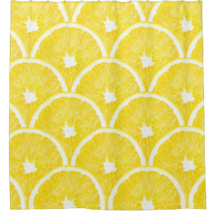 Vibrant Orange Pulp Background Pattern Shower Curtain