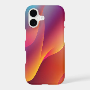 Vibrant Orange & Purple Abstract Wave Gradient