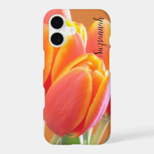 Vibrant Orange Tulip Flowers Photo Custom