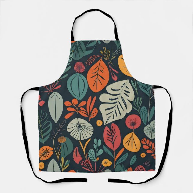 Vibrant Organic Apron - Artistic Home Decor (Front)