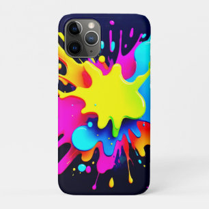 Vibrant Paint Splash Abstract Art iPhone 11 Pro Case